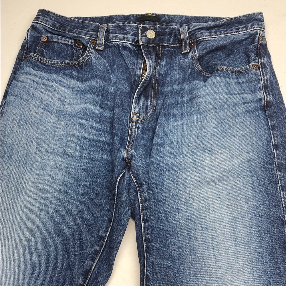Uniqlo Men's Relaxed Denim Jeans - Classic Blue